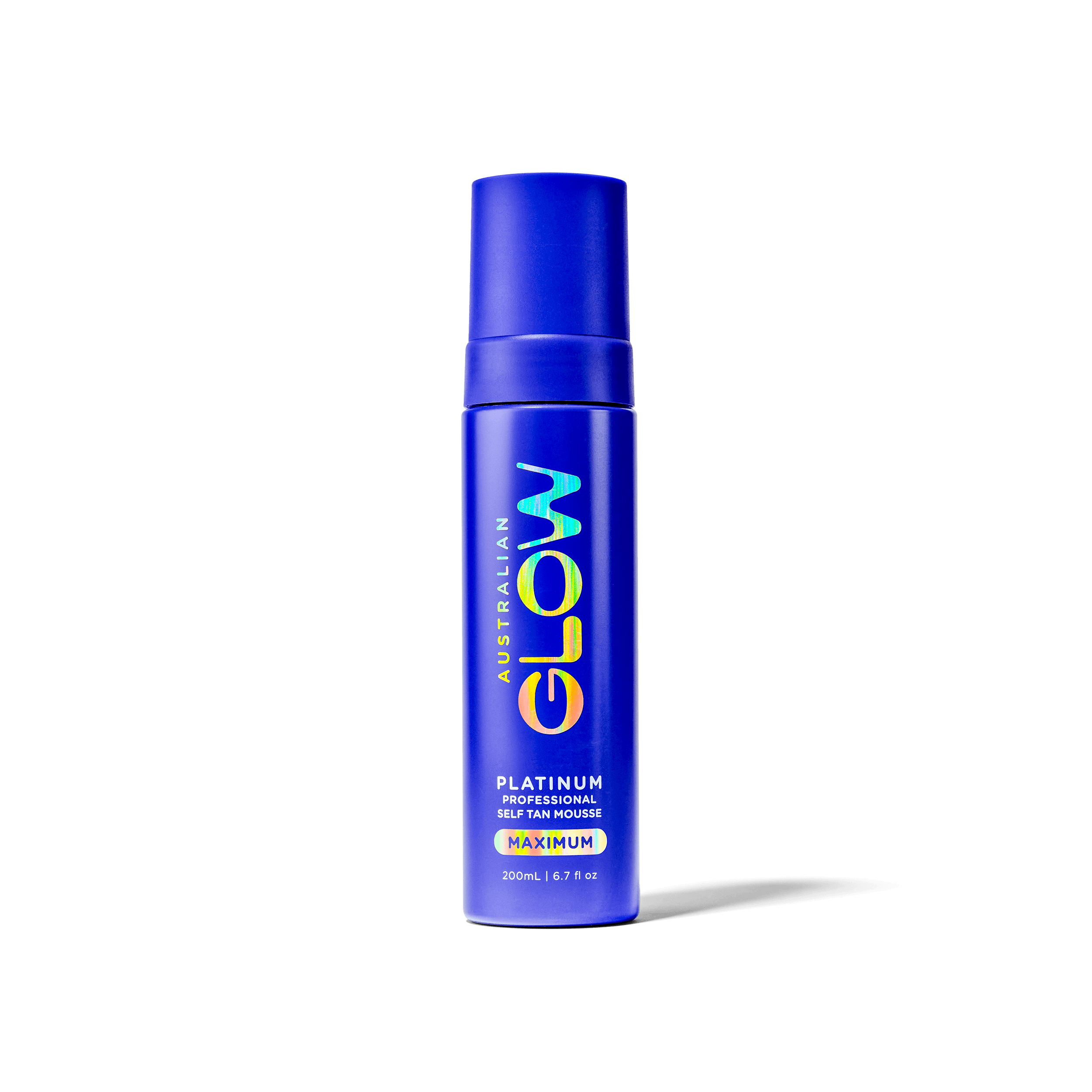 Platinum Maximum Professional Self Tan Mousse — deep cobalt bottle